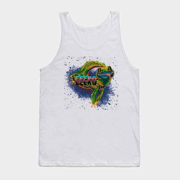 neon gecko Tank Top by denpoolswag